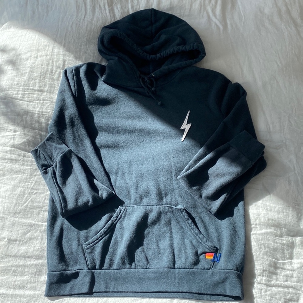 Aviator Nation Black Bolt Hoodie